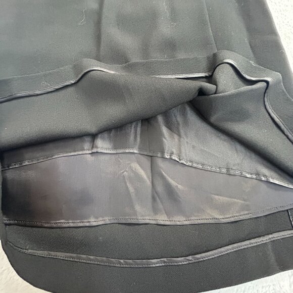 Etro Womens Black Ruffle Wrap Skirt Size 42 Career Lined Made In Italy New $829 - Picture 5 of 8